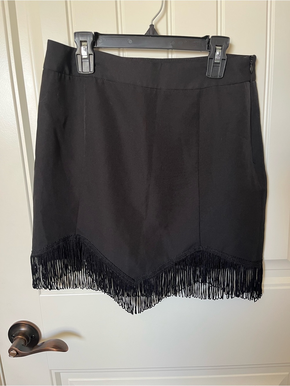 Altar'd State Black Fringe Mini Skirt